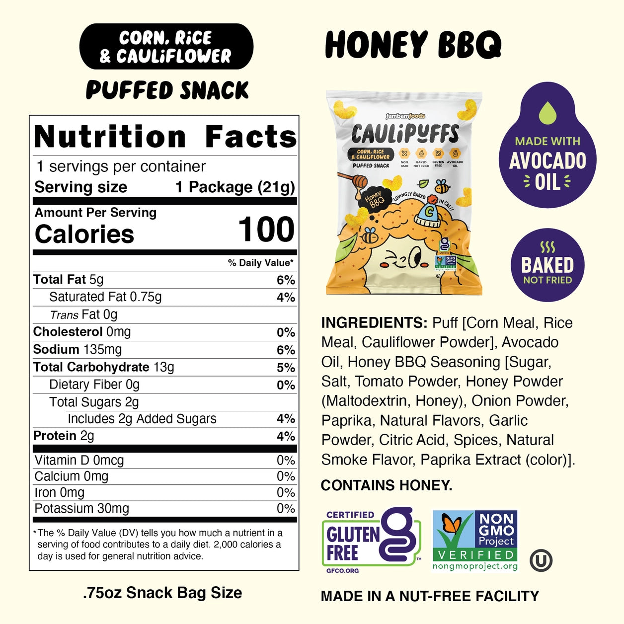 Caulipuffs Honey BBQ