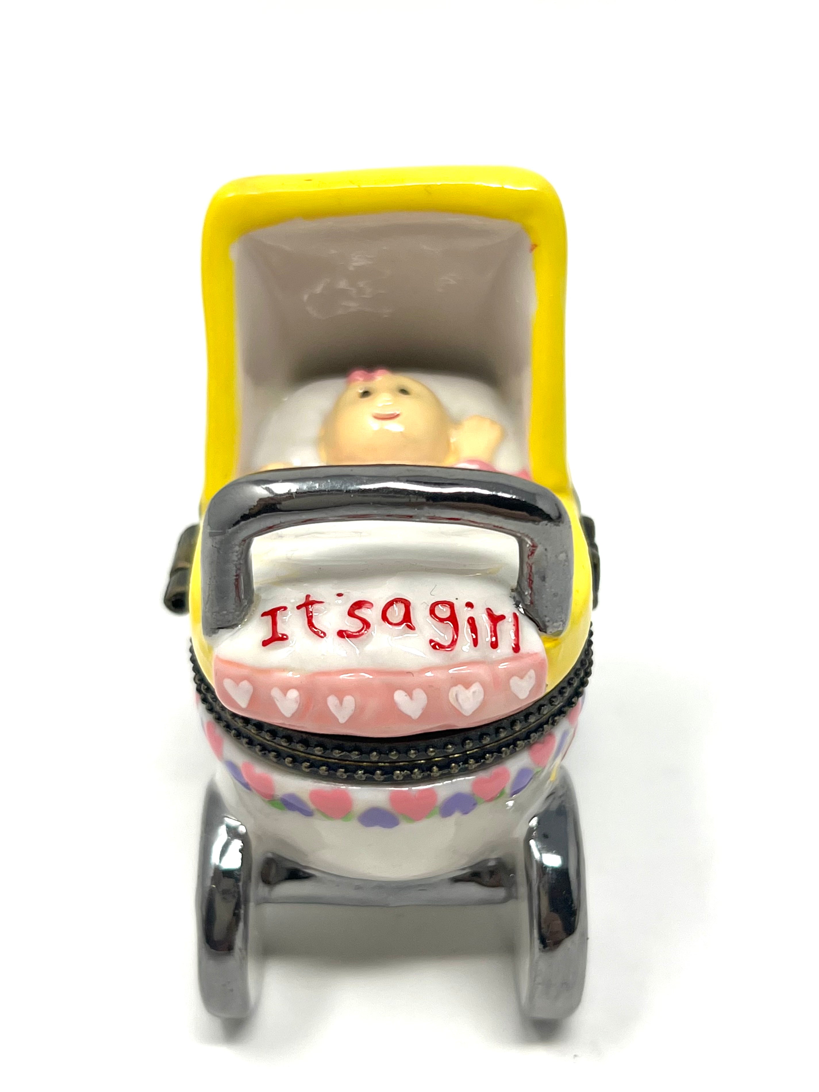 Mazel Tov Baby Girl Carriage Keepsake