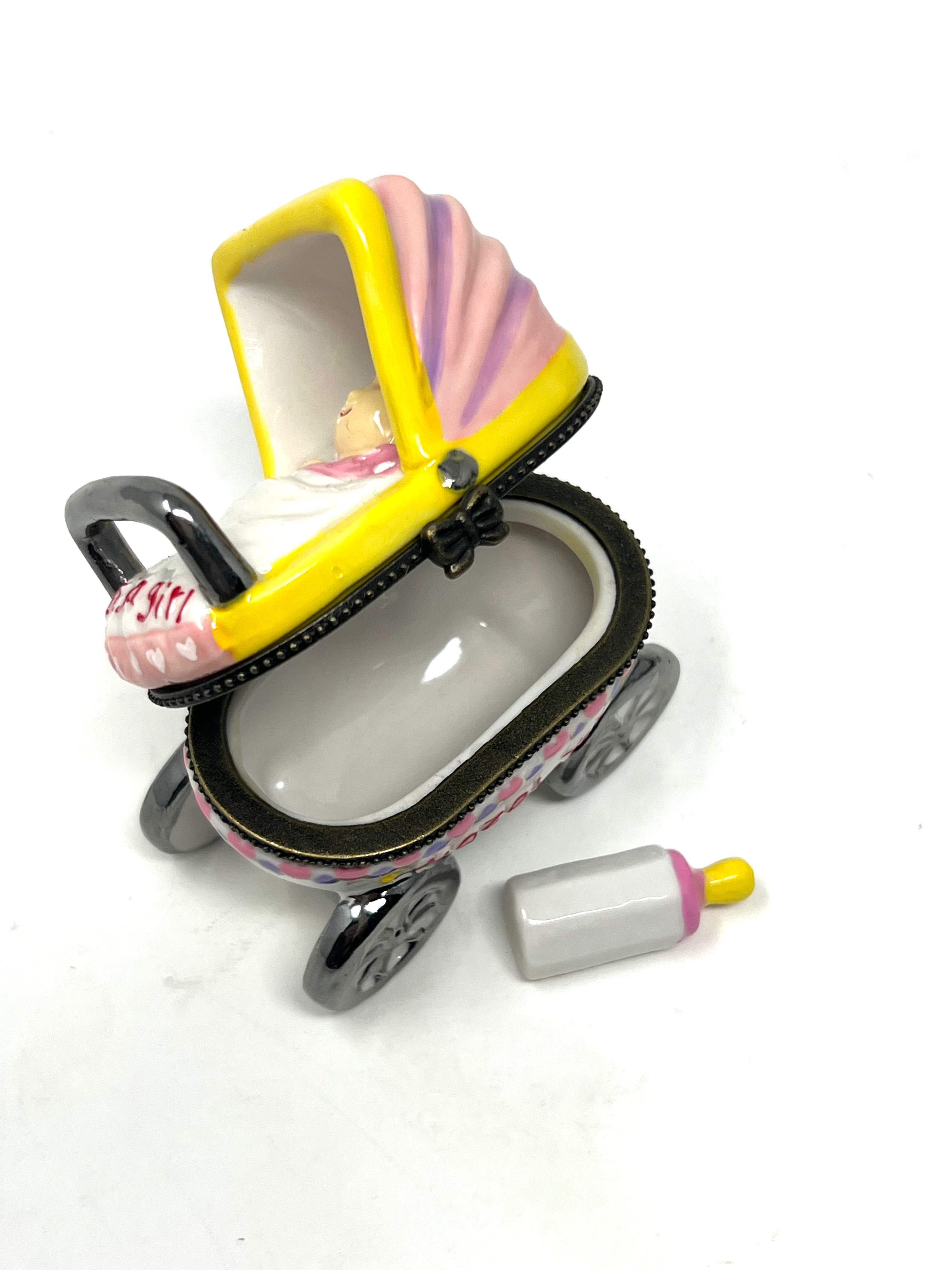 Mazel Tov Baby Girl Carriage Keepsake