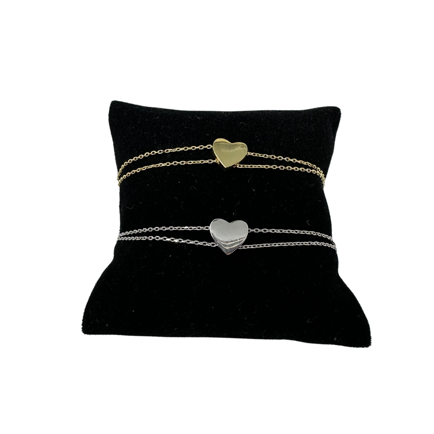 Heart 2 Chain Bracelet