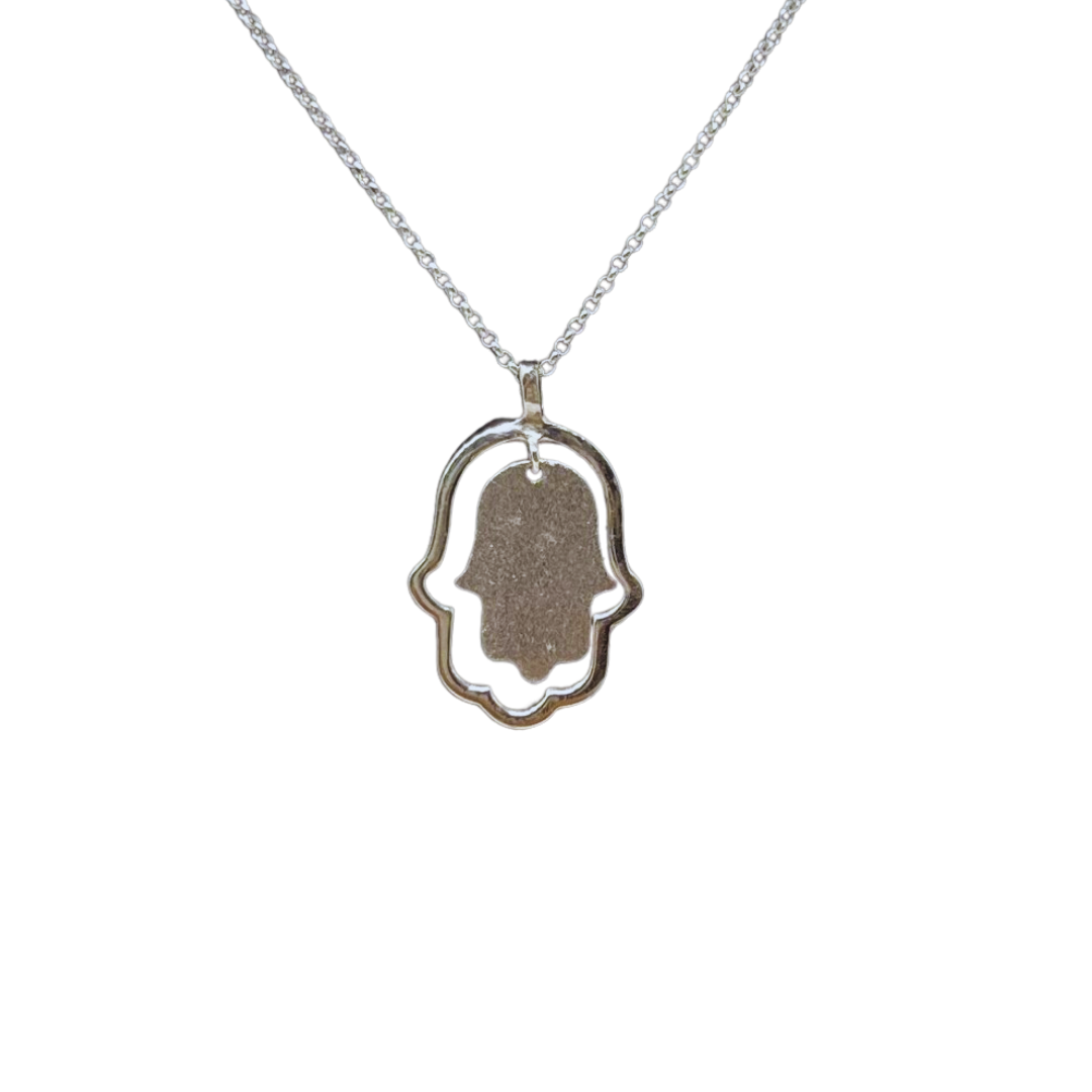 Double Hamsa Necklace