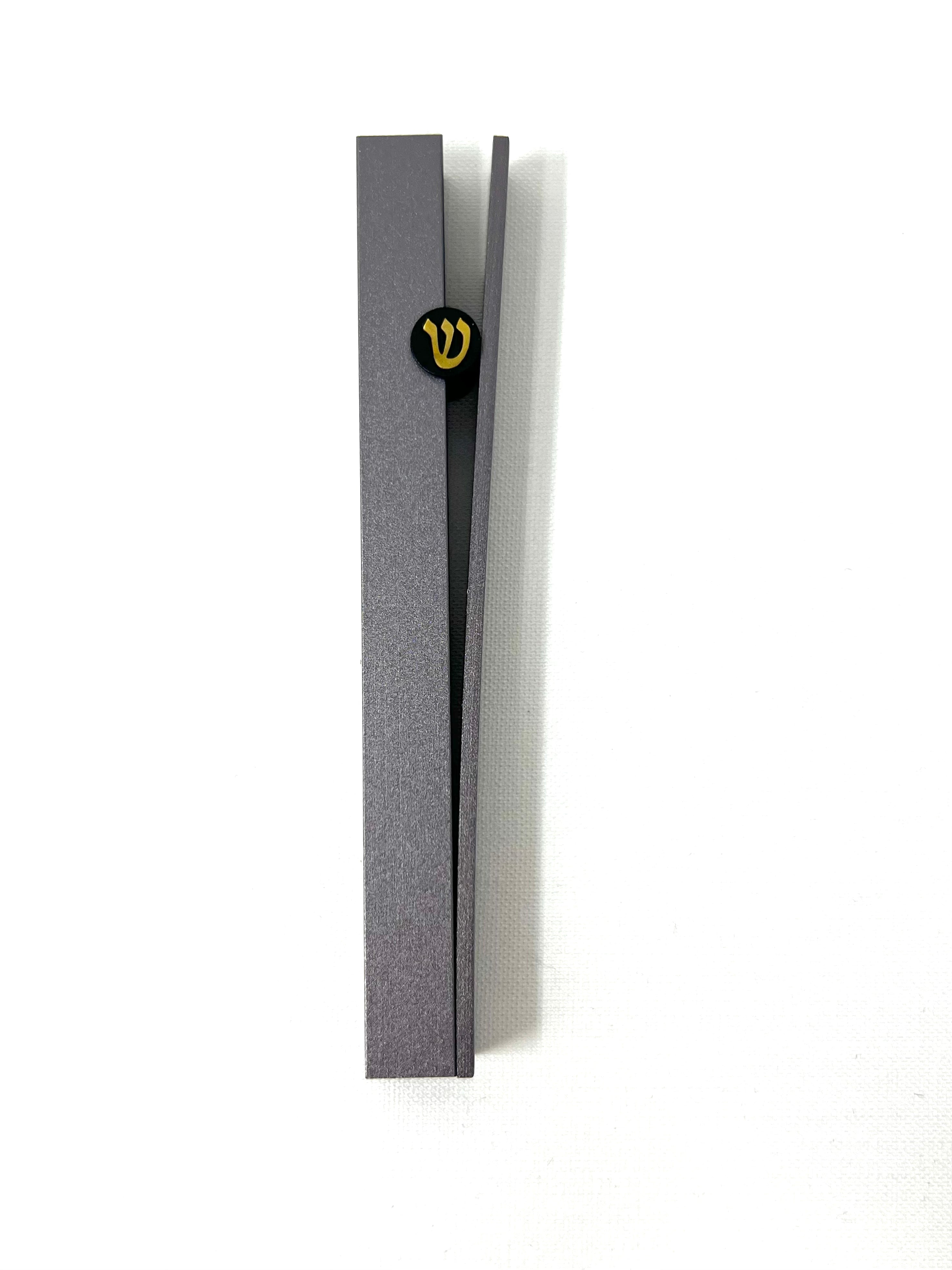 Grey/Black Mezuzah "V"