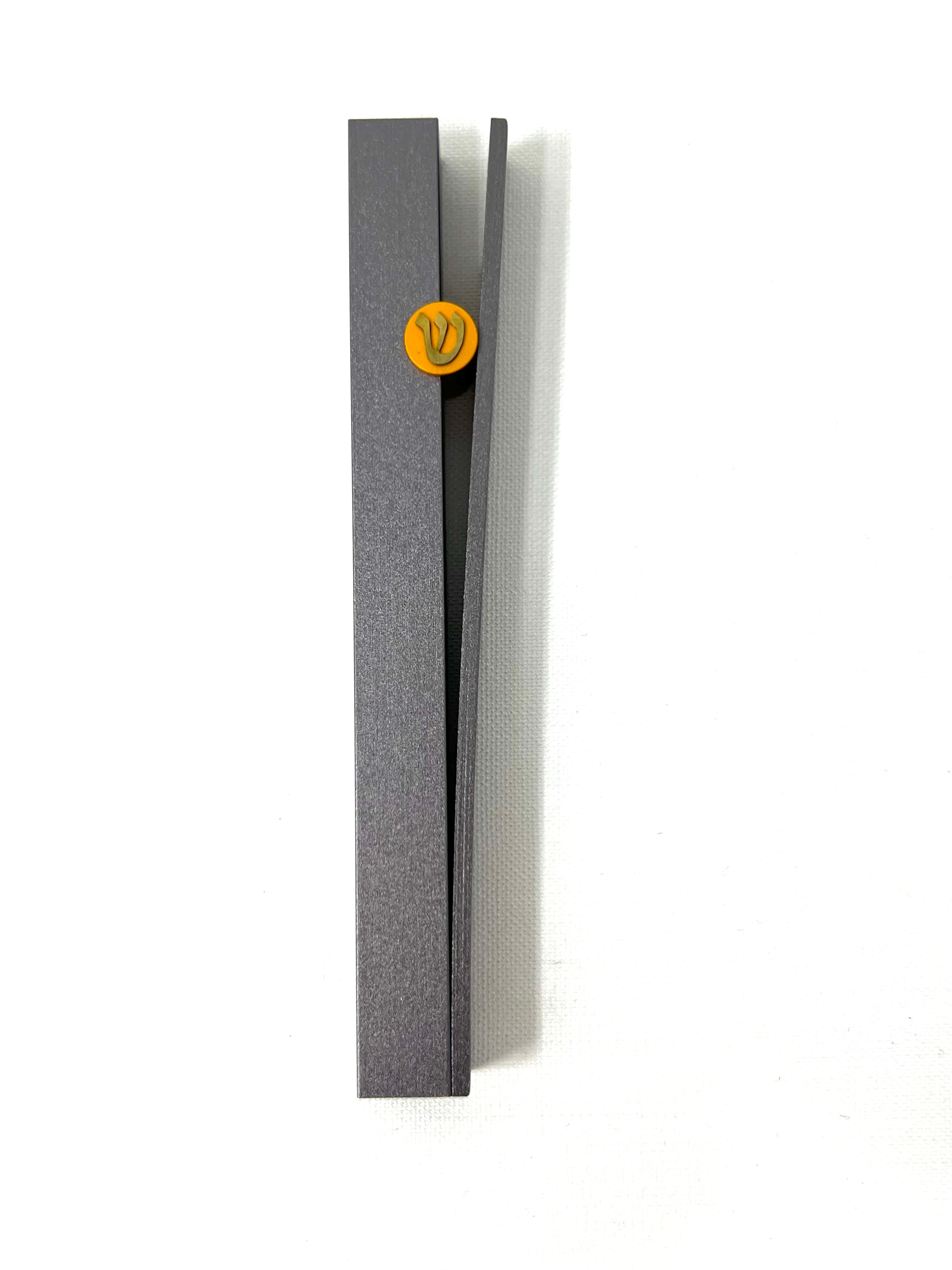 Grey/Gold Mezuzah "V"