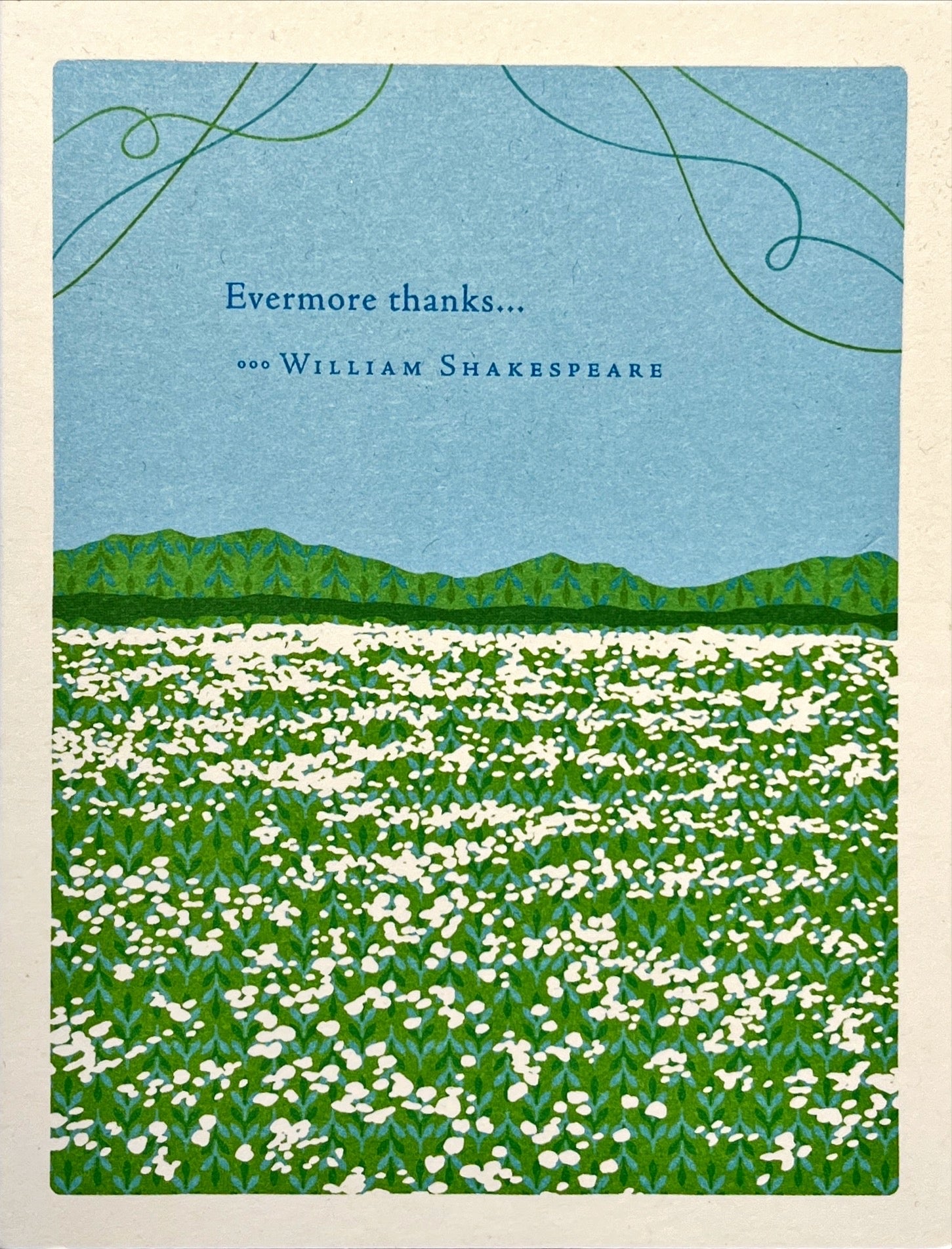 William Shakespeare Greeting Card