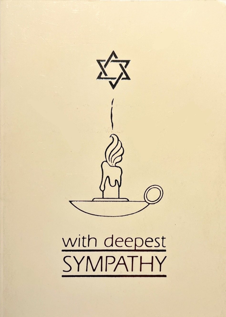 WITH DEEPEST SYMPATHY GREETING CARD