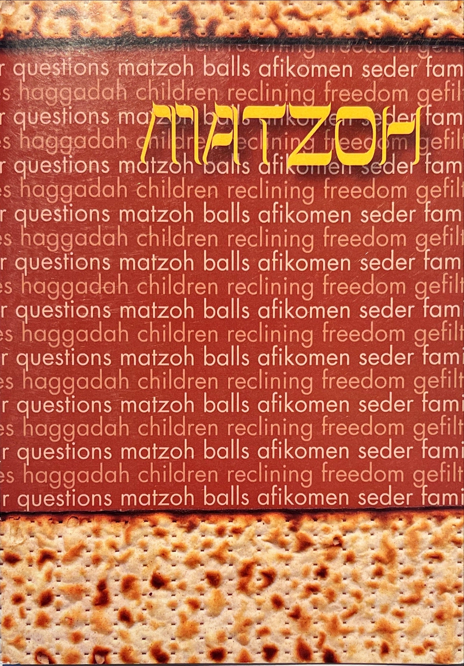 Matzoh Seder Greeting Card