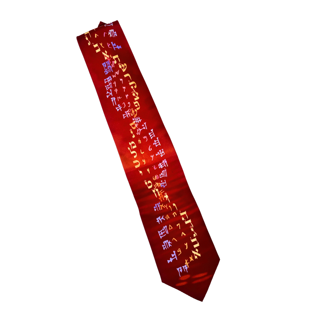 Helix Red Silk Tie