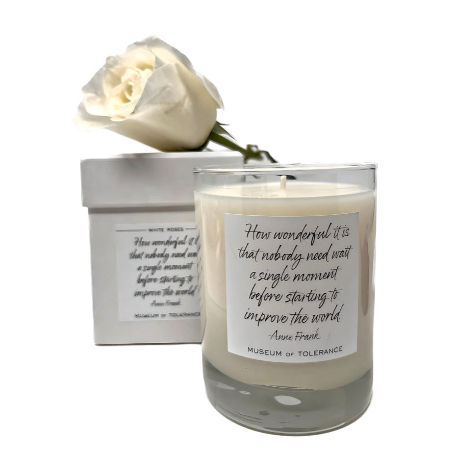 Anne Frank "Nobody Need Wait" Candle