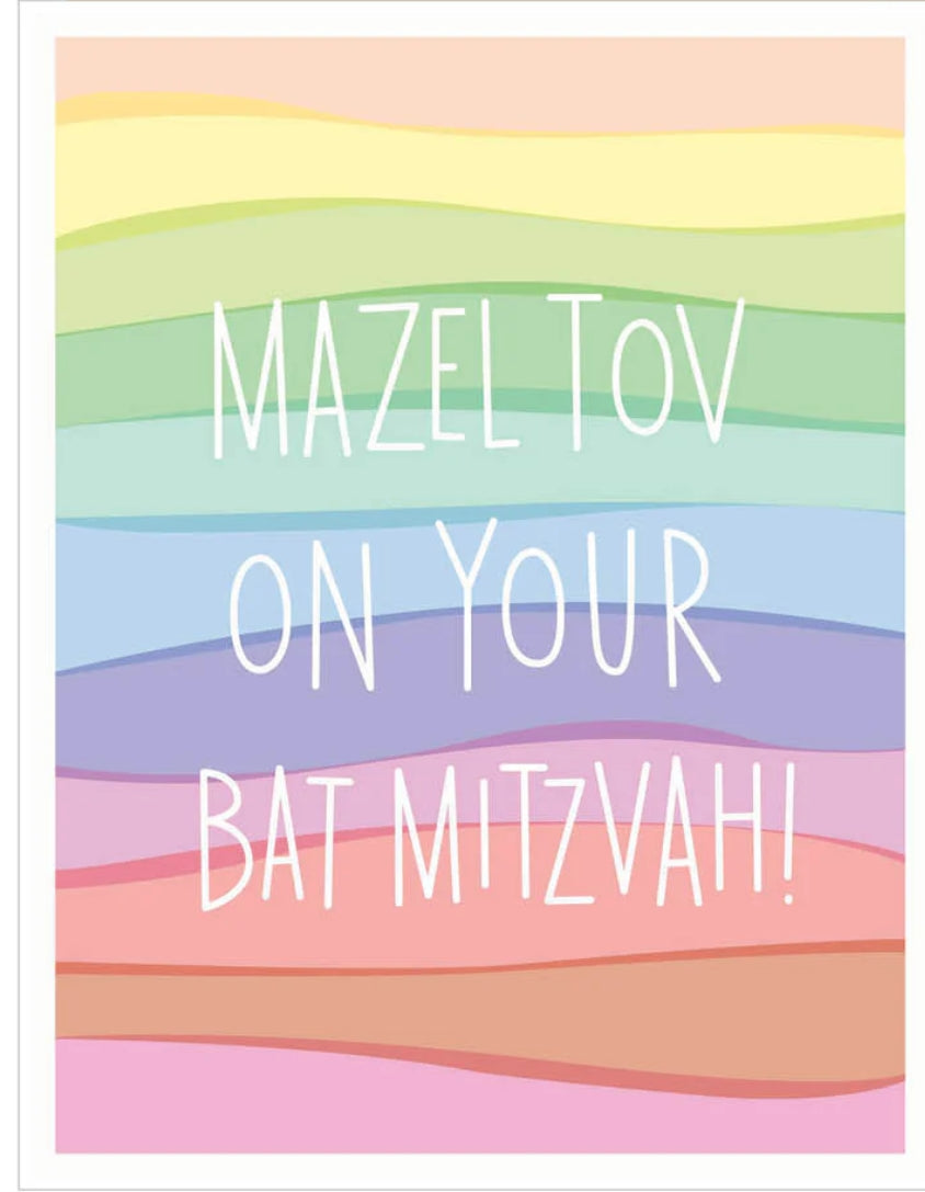 Mazel Tov on your Bat Mitzvah! Greeting Card