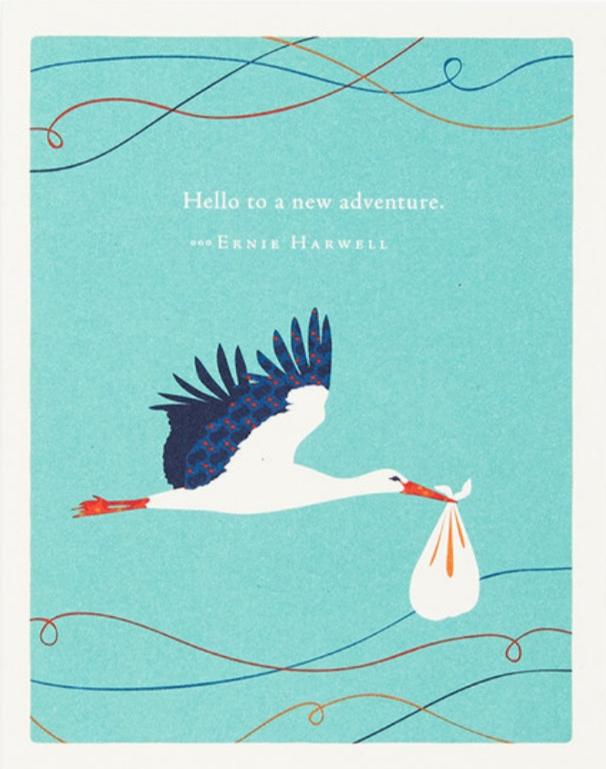 Hello To A New Adventure Greeting Card