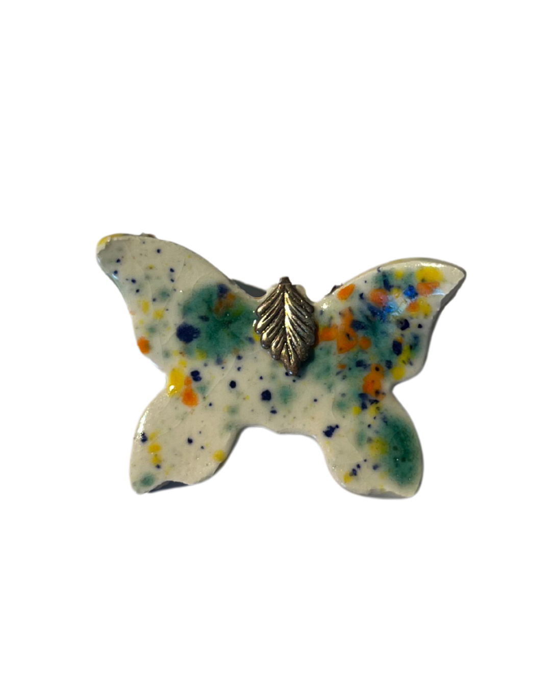 Ceramic Butterfly Pin