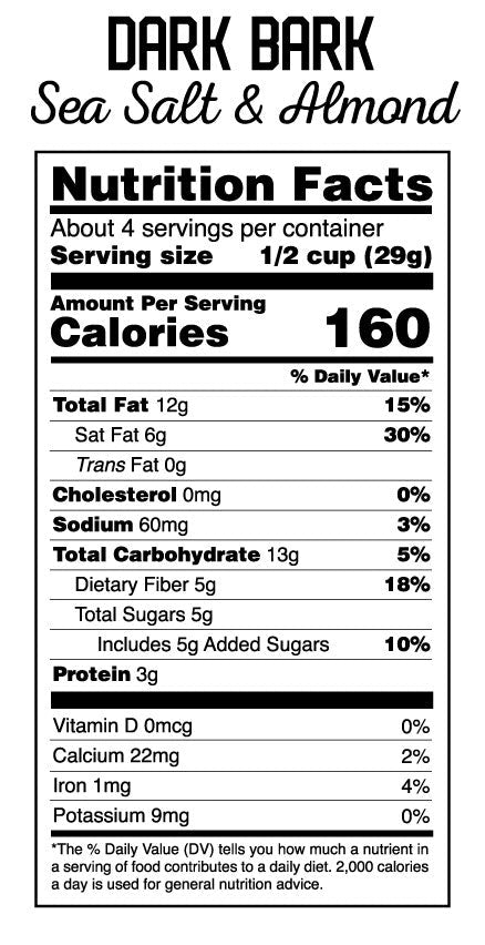 Sea Salt & Almond Dark Bark