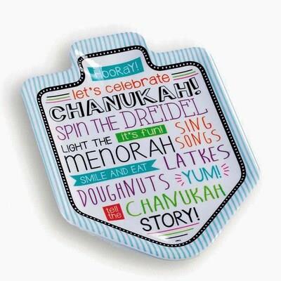 MELAMINE DREIDEL TRAY