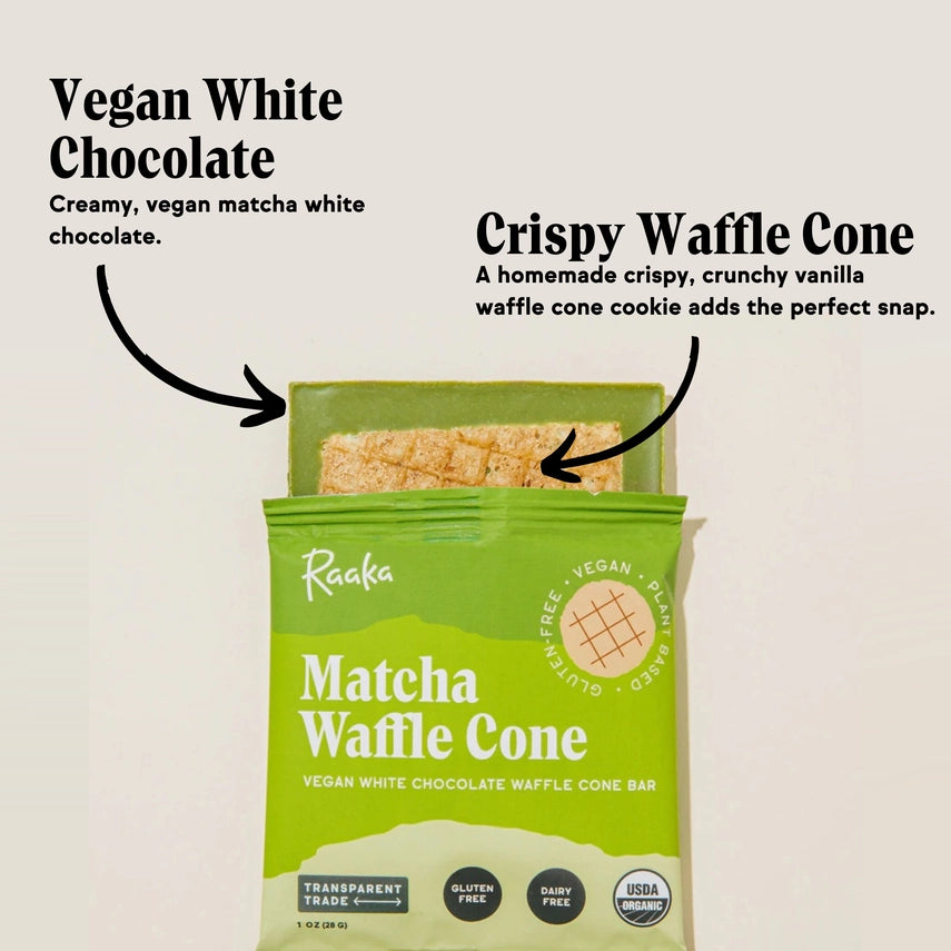 Matcha White Chocolate Waffle Cone Bar