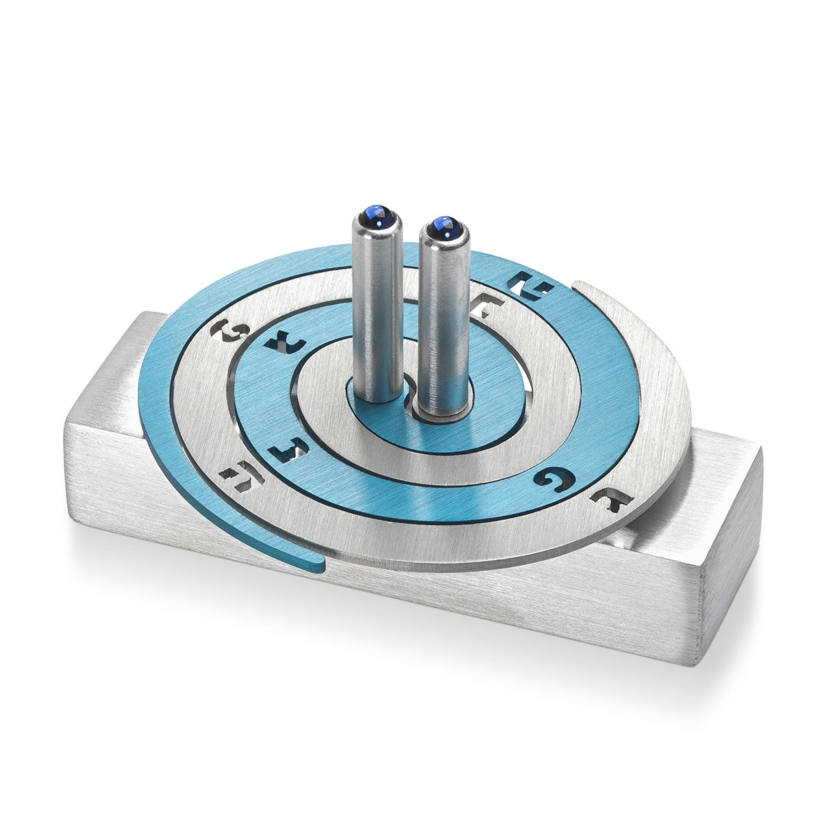 Adi Sidler Anodized Aluminum Double Spiral Dreidel