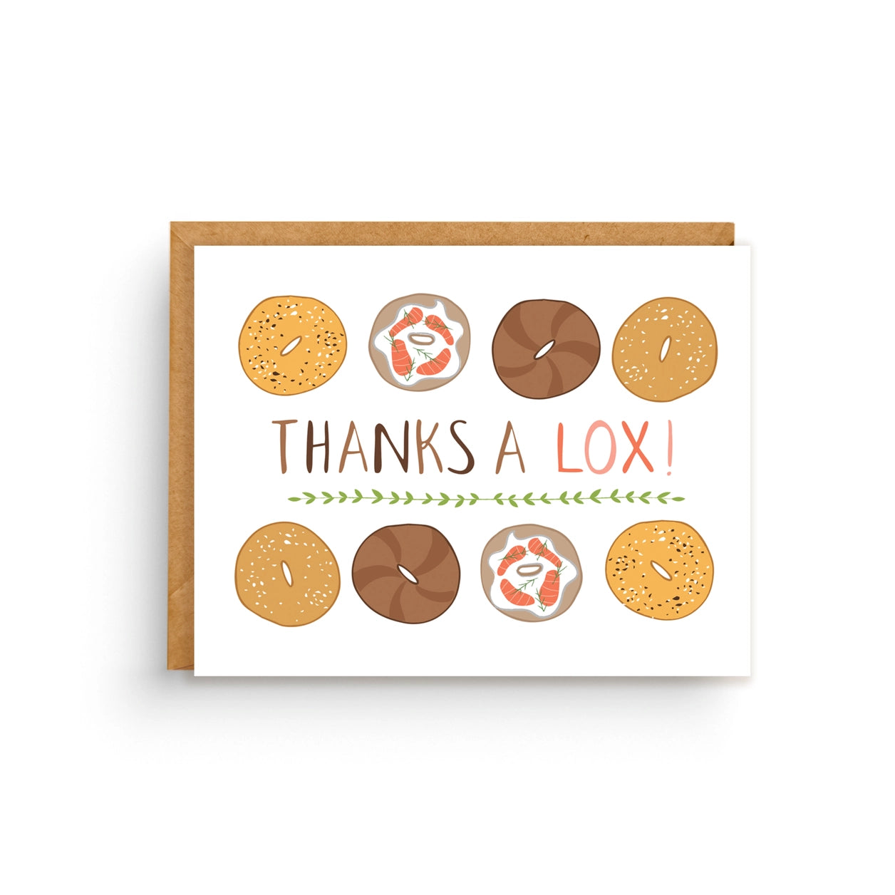 Bagel "Thanks A Lox" Boxed Set of 6 Cards