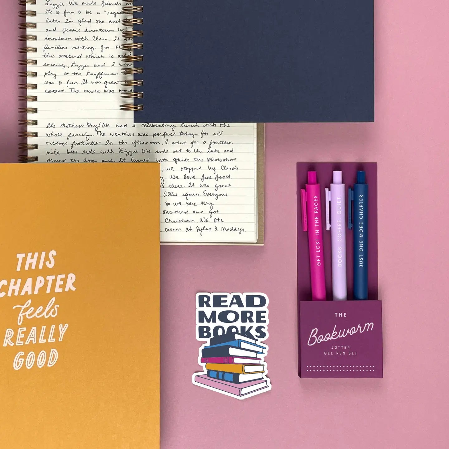 The Bookworm Jotter Gel Pen: Set of 3