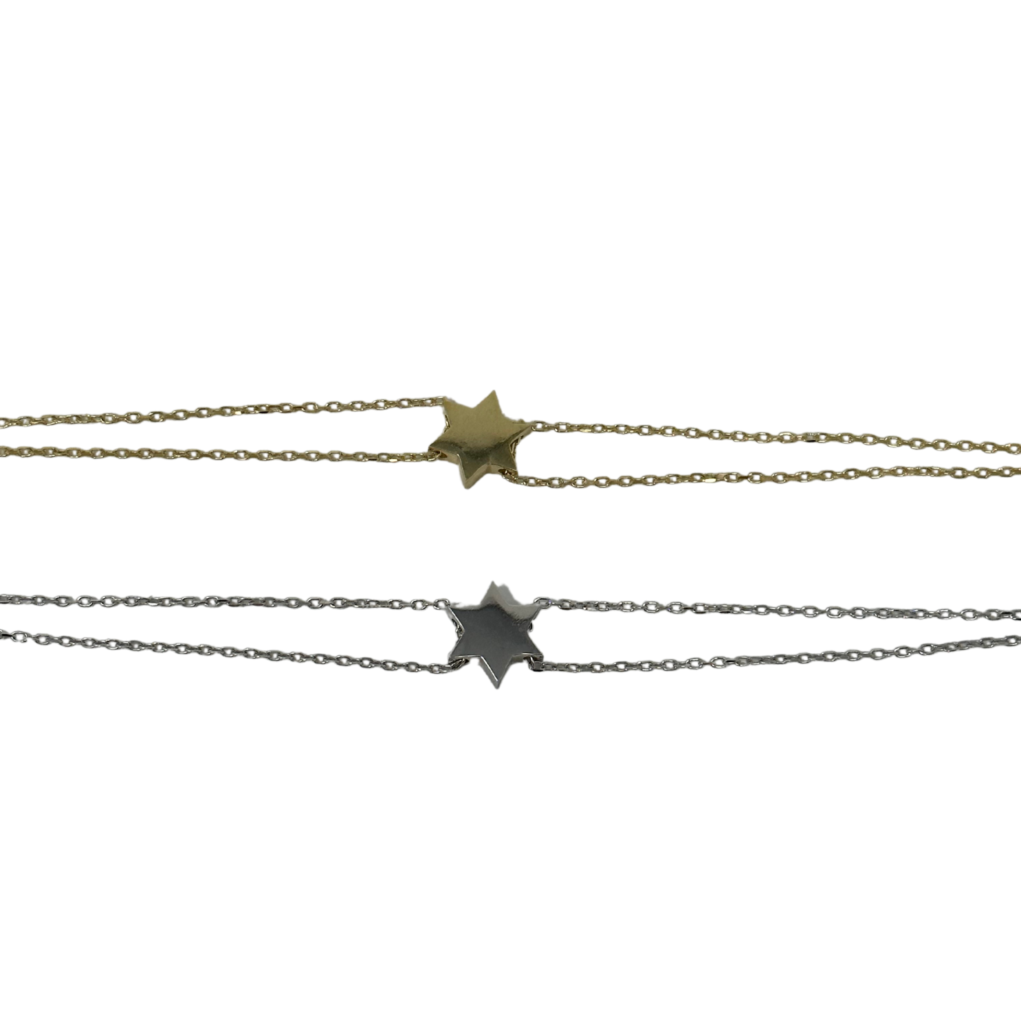Star 2 Chain Bracelet - Silver