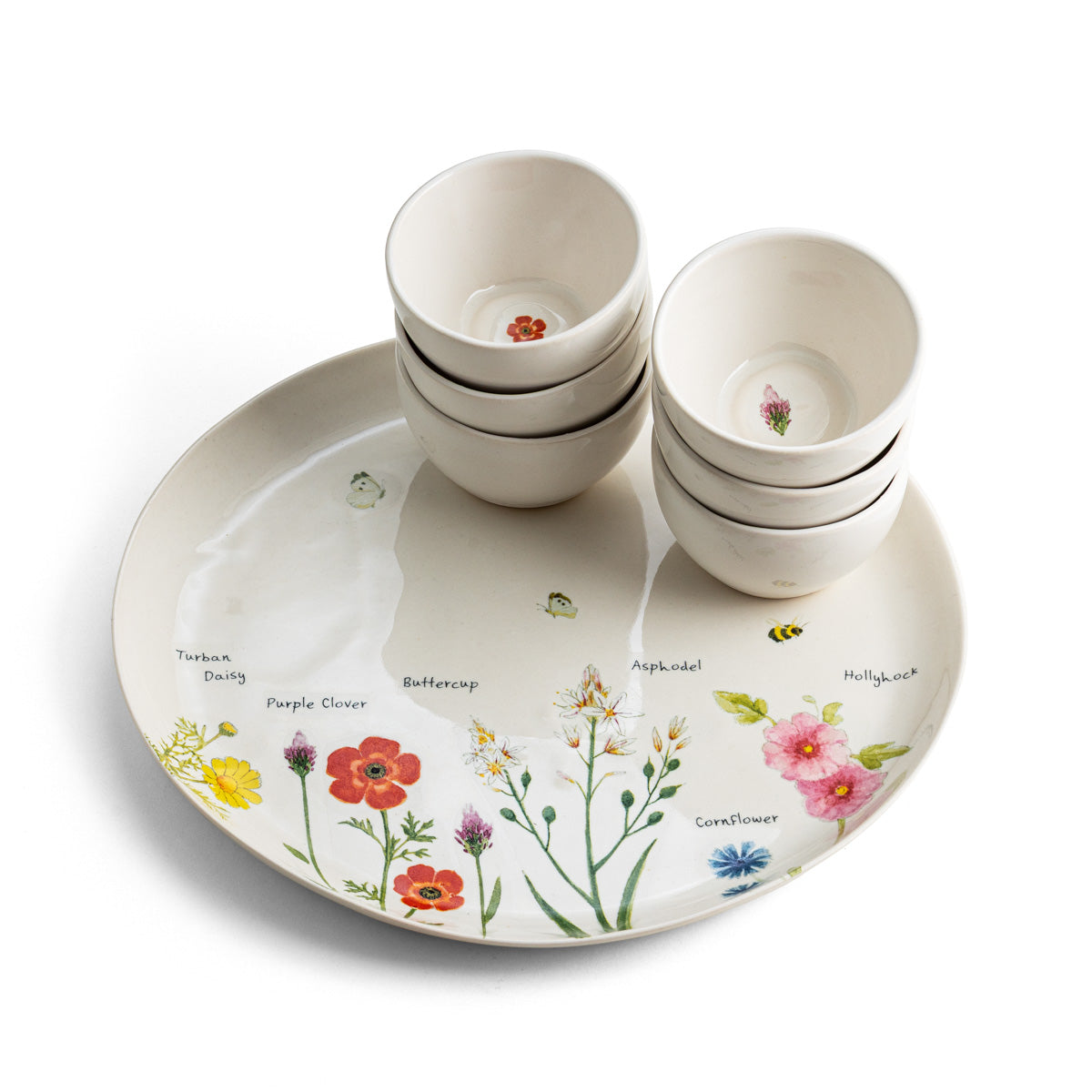 Floral Passover Plate