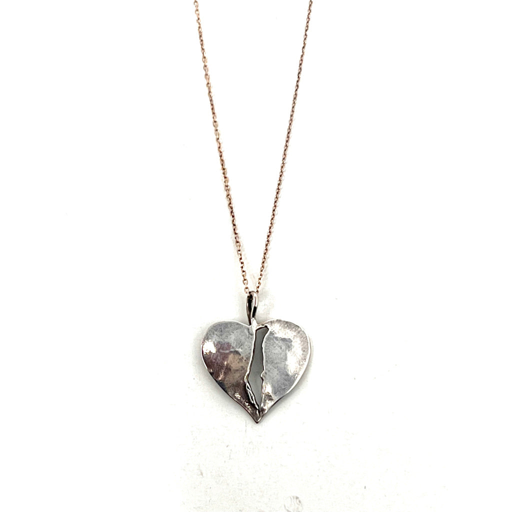 Israel Heart Necklace