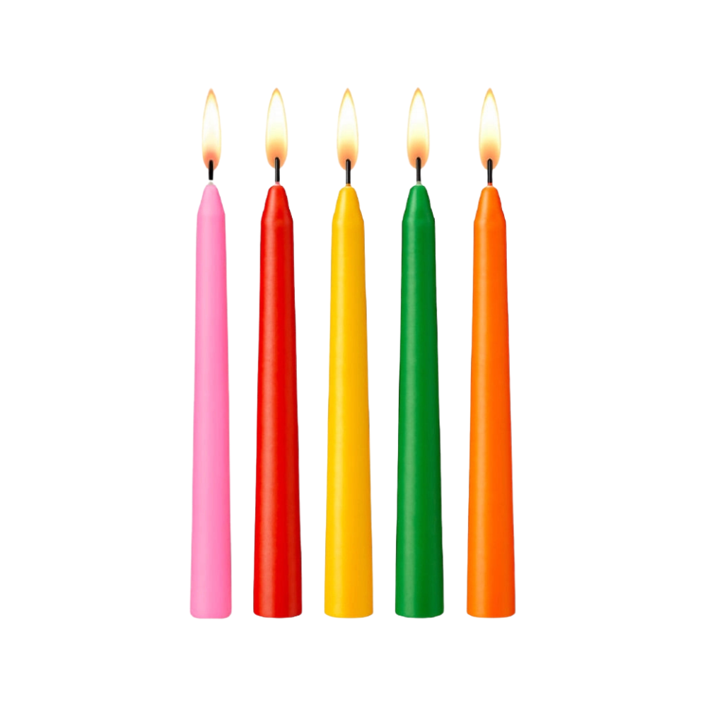 Multicolor Chanukah Candles