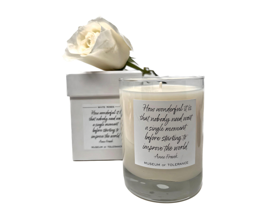 Anne Frank "Nobody Need Wait" Candle