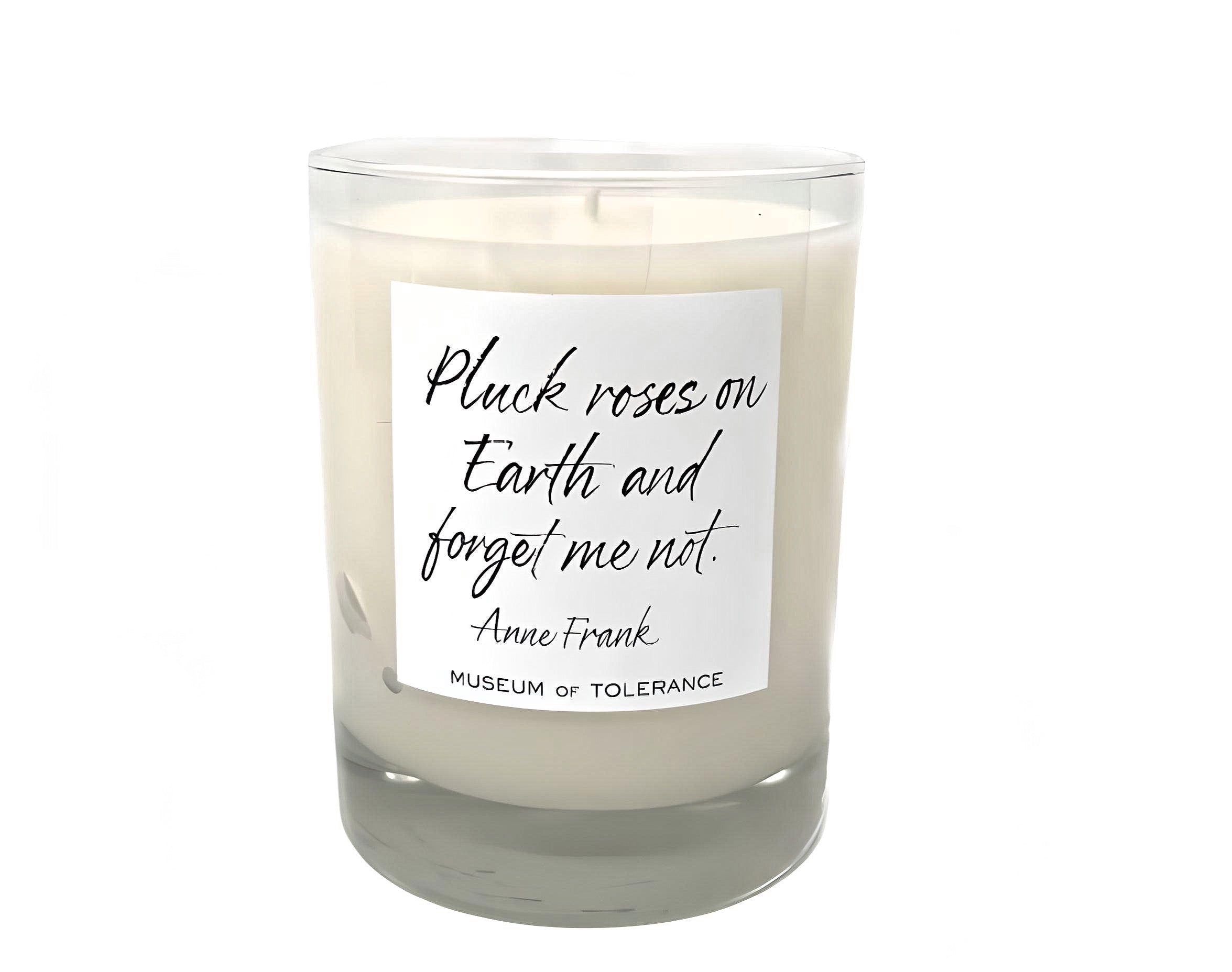 Anne Frank "Pluck Roses" Candle