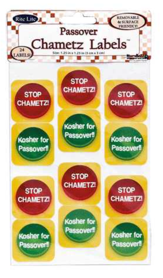 Passover Chametz Labels