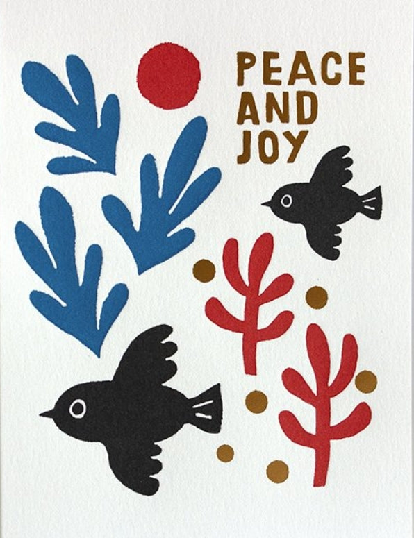 Peace and Joy Greeting Card