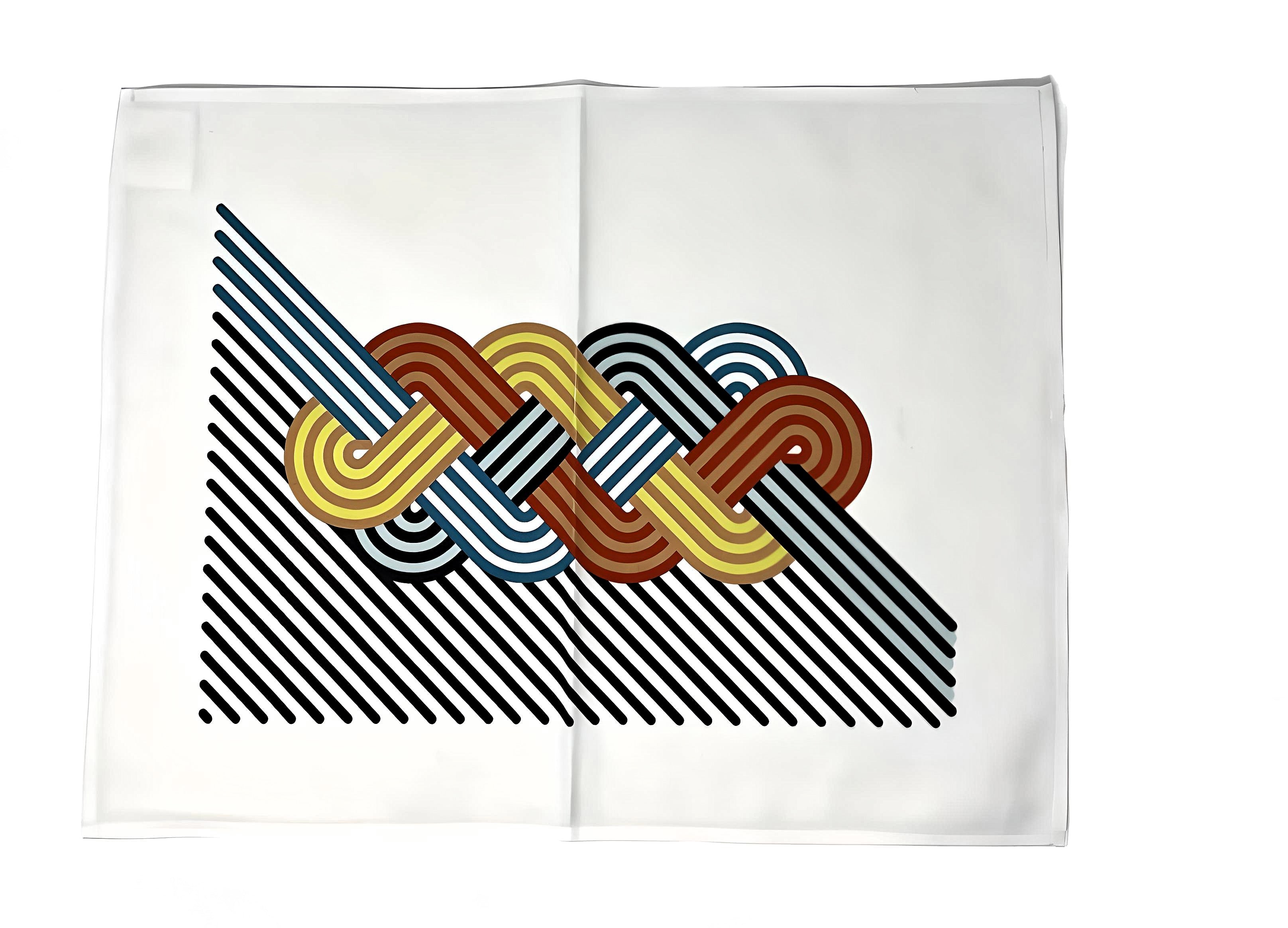 Op Art Challah Cover-Warm Vintage