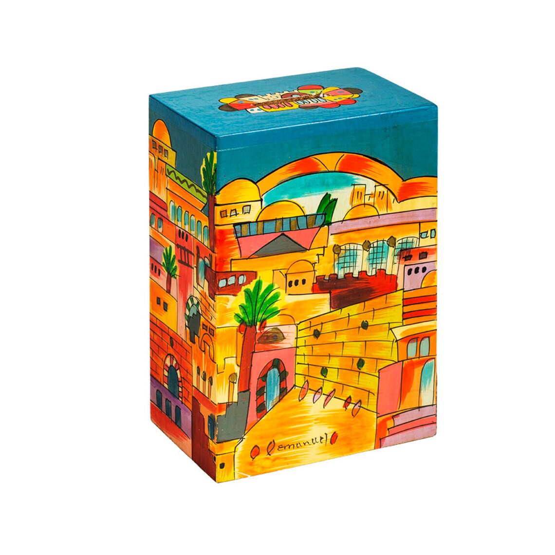 Yair Emanuel Hand-Painted Tzedakah BoX